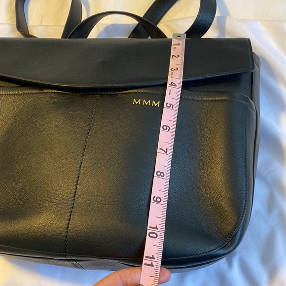 Cuyana Bags Cuyana Black Leather Convertible Satchel Backpack